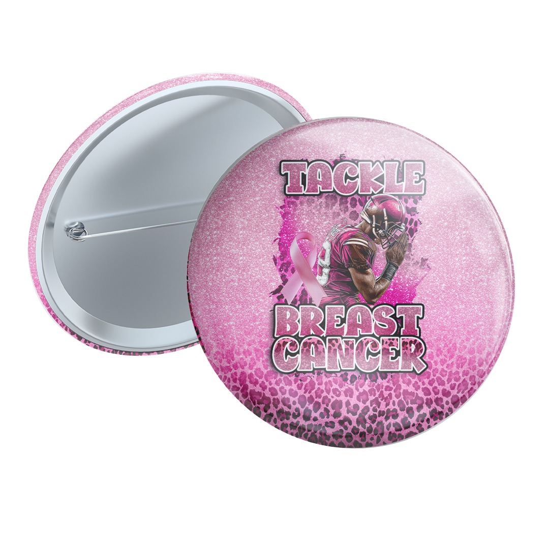 Tackle Breast Cancer Button