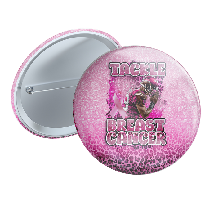 Tackle Breast Cancer Button